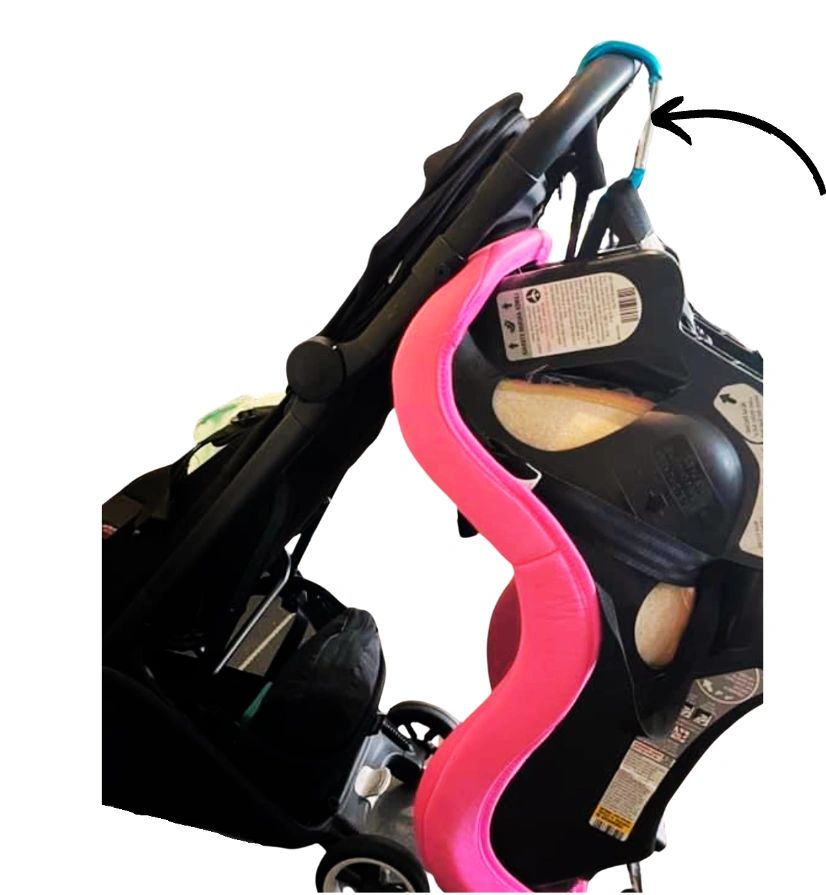 Stroller hook and travel stroller Stroller hook and travel stroller